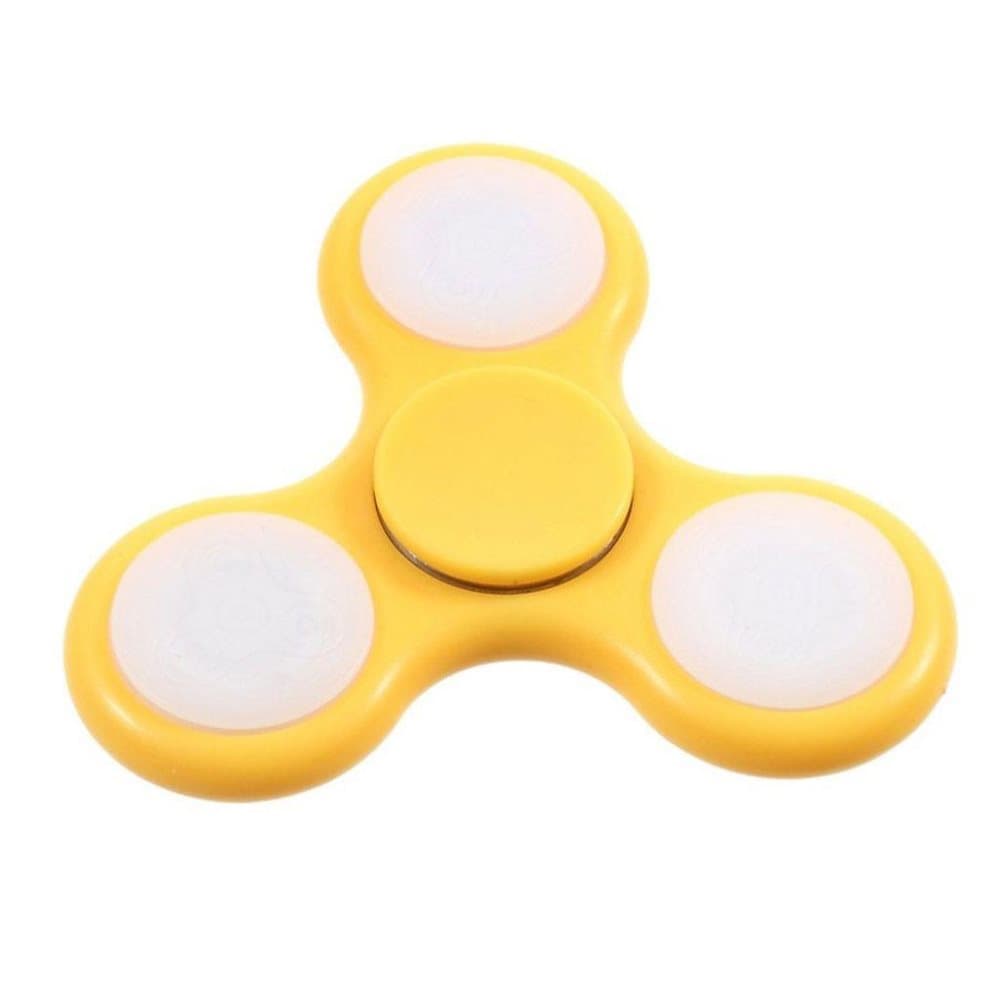 Fidget spinner tri-spinner - Gul