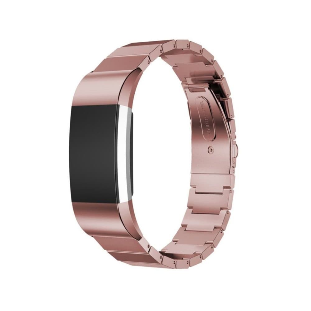 Fitbit Charge 2 urrem af rustfrit stål - Pink