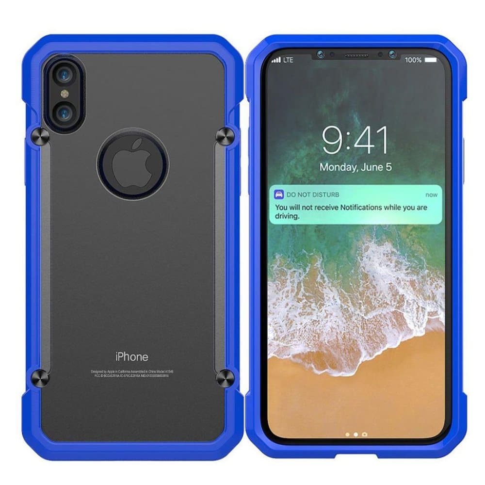 iPhone X silikone cover - Blå
