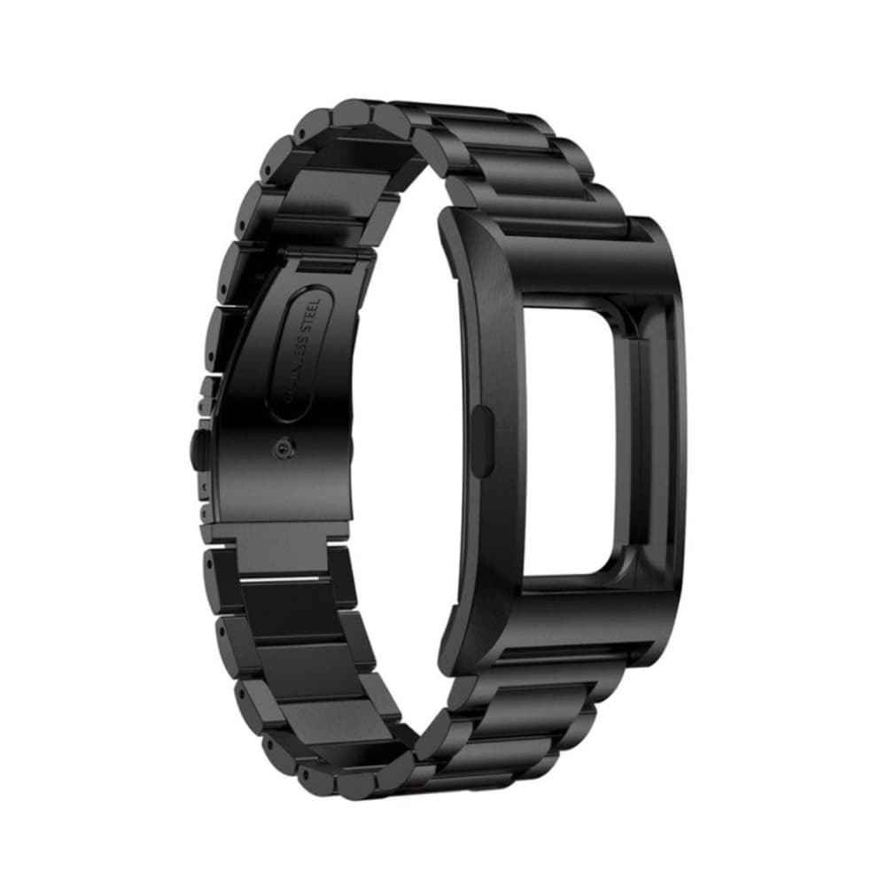 Fitbit Charge 2 rustfri stål armbånd - Sort