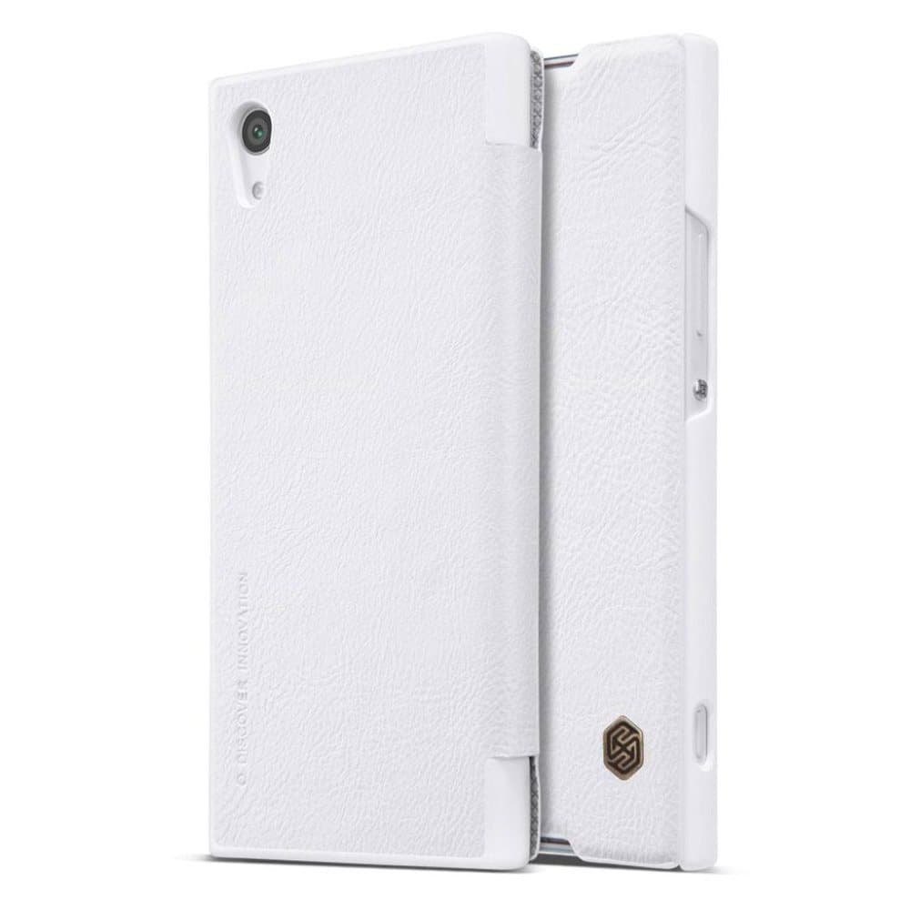 NILLKIN Sony Xperia XA1 Stilrent läder fodral - Vit