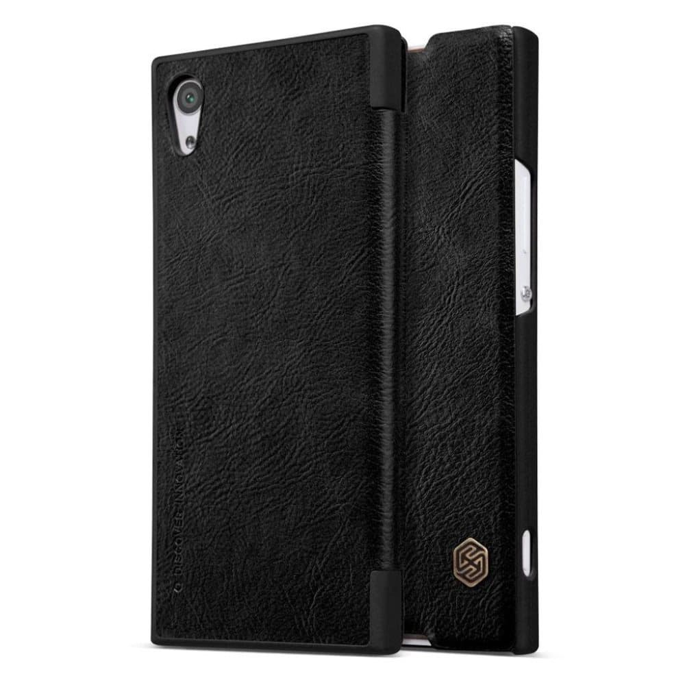 NILLKIN Sony Xperia XA1 Stilrent läder fodral - Svart