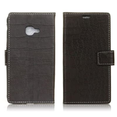 Samsung Xcover 4 Fodral med krokodil textur - Svart