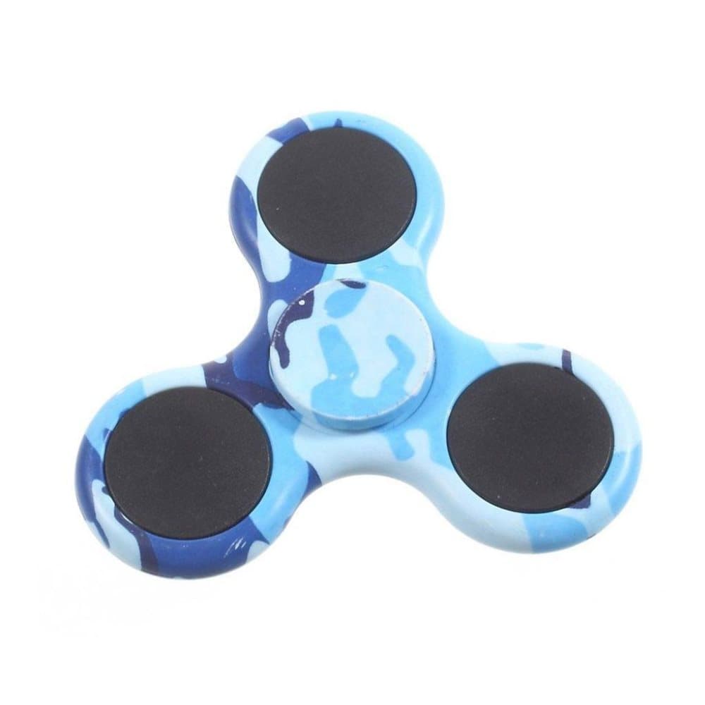 Fidget spinner kamouflage - Blå