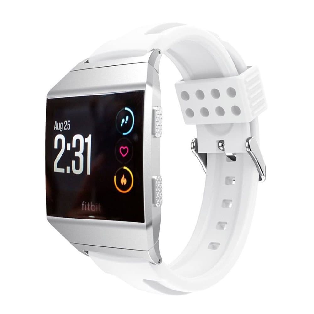 Fitbit Ionic dobbelthullet silikone cover - Hvid