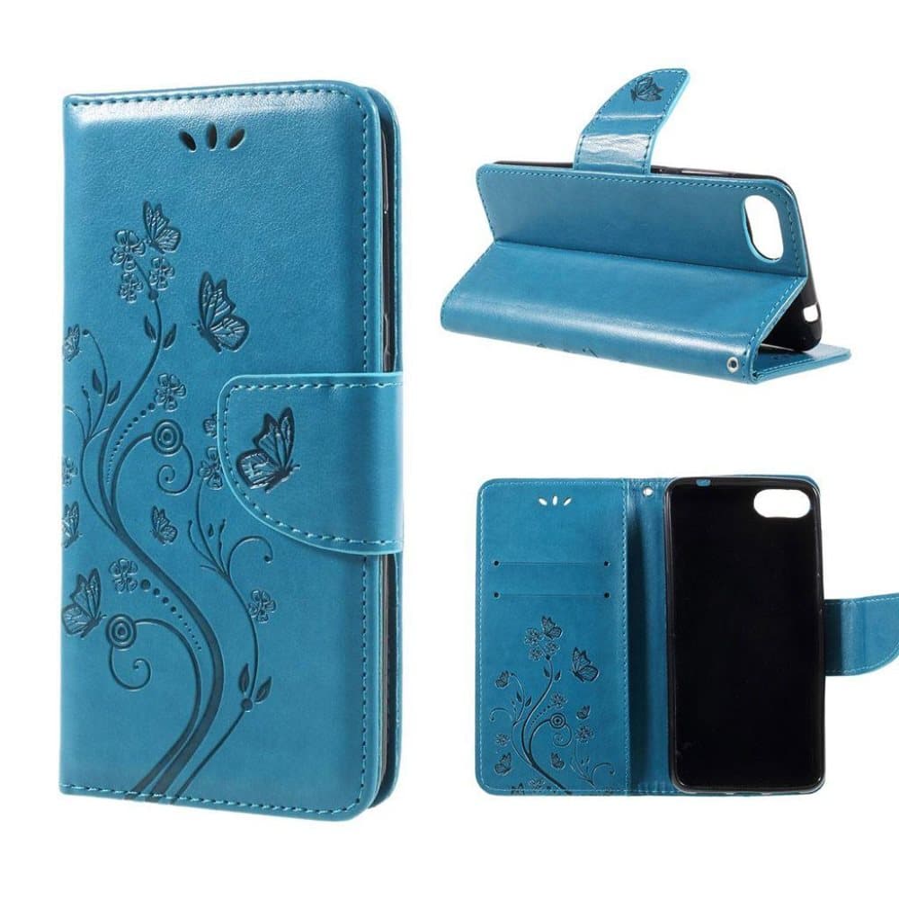 Asus Zenfone 4 Max 5.2 (ZC520KL) imprint butterfly flower PU
