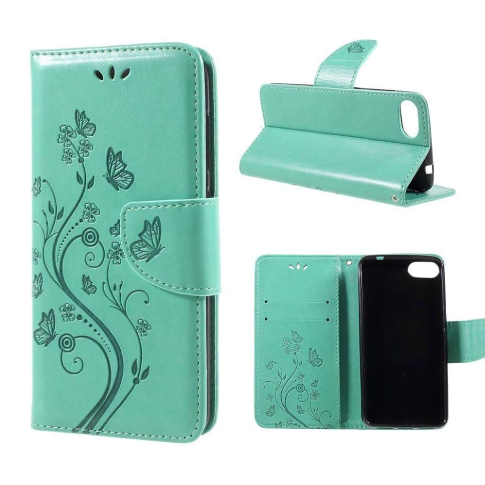 Asus Zenfone 4 Max 5.2 (ZC520KL) imprint butterfly flower PU