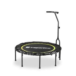 Fjærfri trampoline med håndtak 114 cm, yellow, inSPORTline