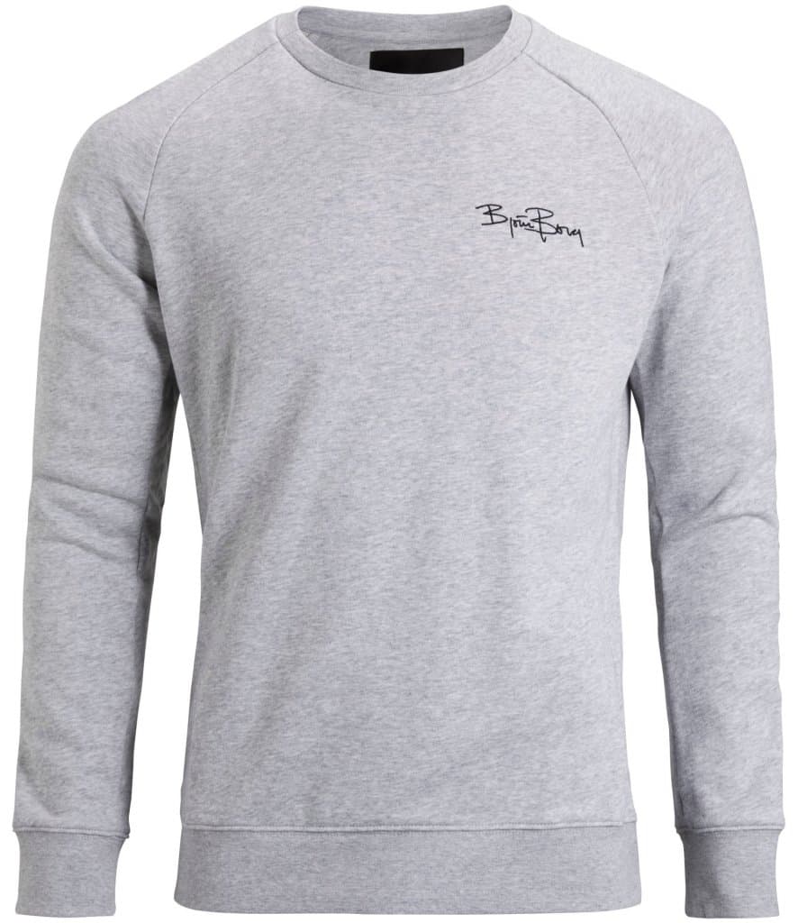 BJORN BORG Crew Neck Signature 75 Grey Mens