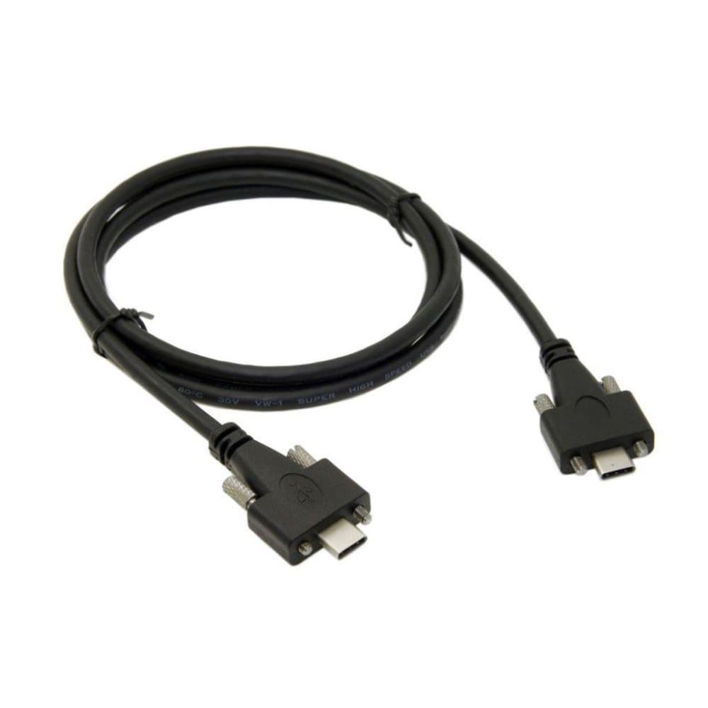 Universel 1.2M USB 3.1 Type-C dobbelt skruelås til at låse U