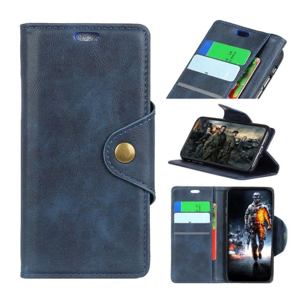 Motorola Moto G6 Plus mobilfodral PU läder korthållare sedel