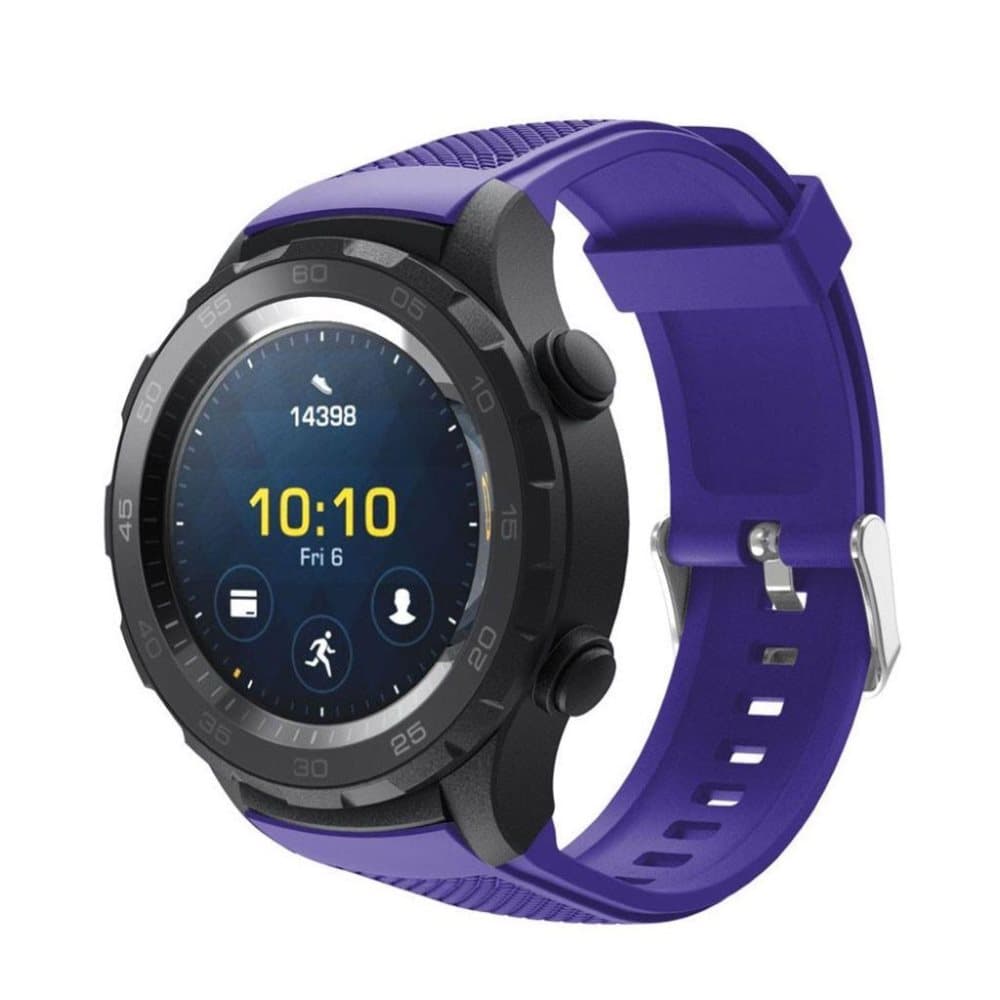 Huawei Watch 2 erstatnings urrem i tekstureret silikone - L