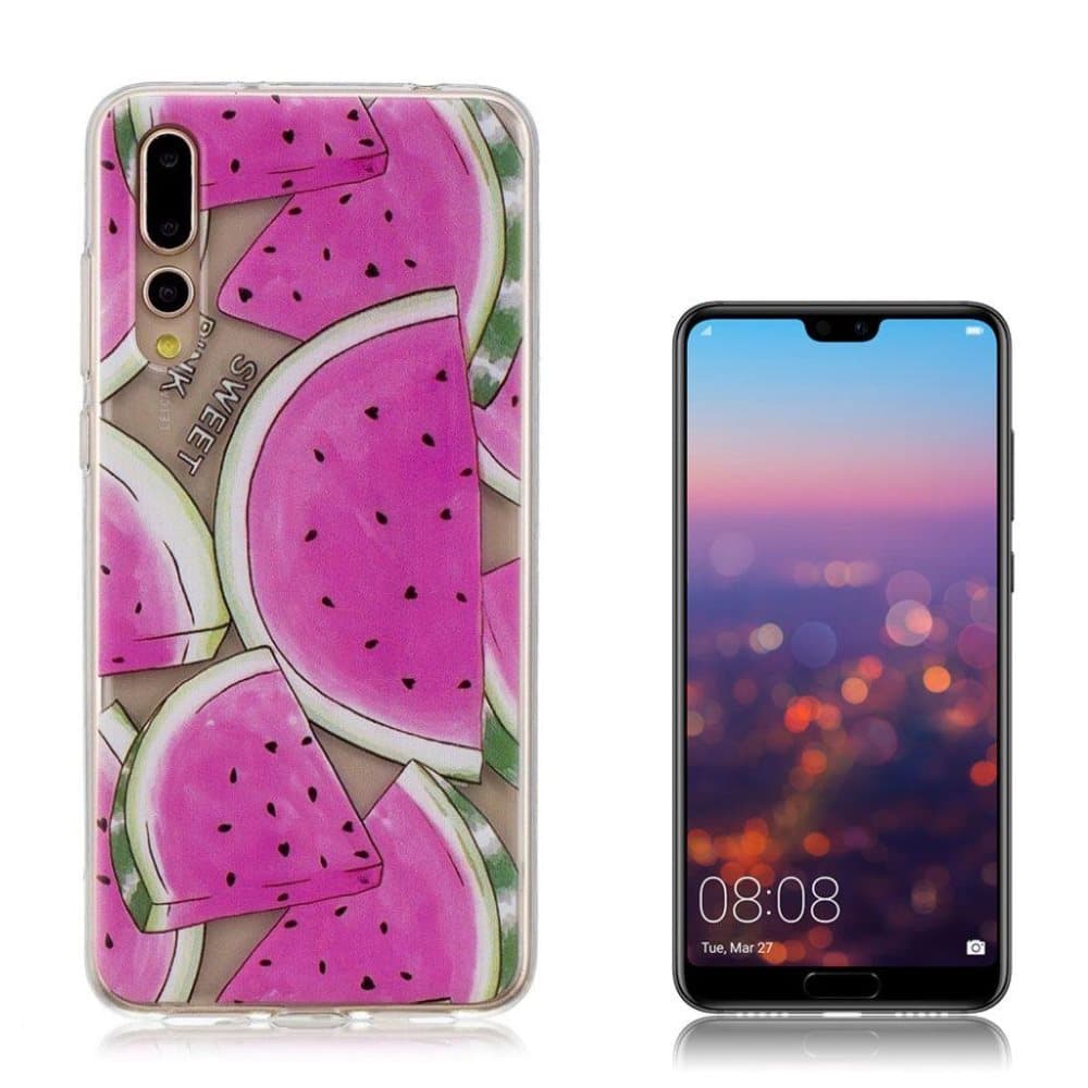 Huawei P20 Pro beskyttelsesetui i plastik- og silikone med p