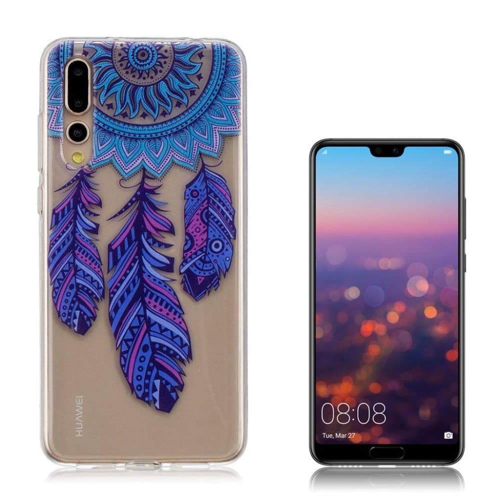 Huawei P20 Pro beskyttelsesetui i plastik- og silikone med p