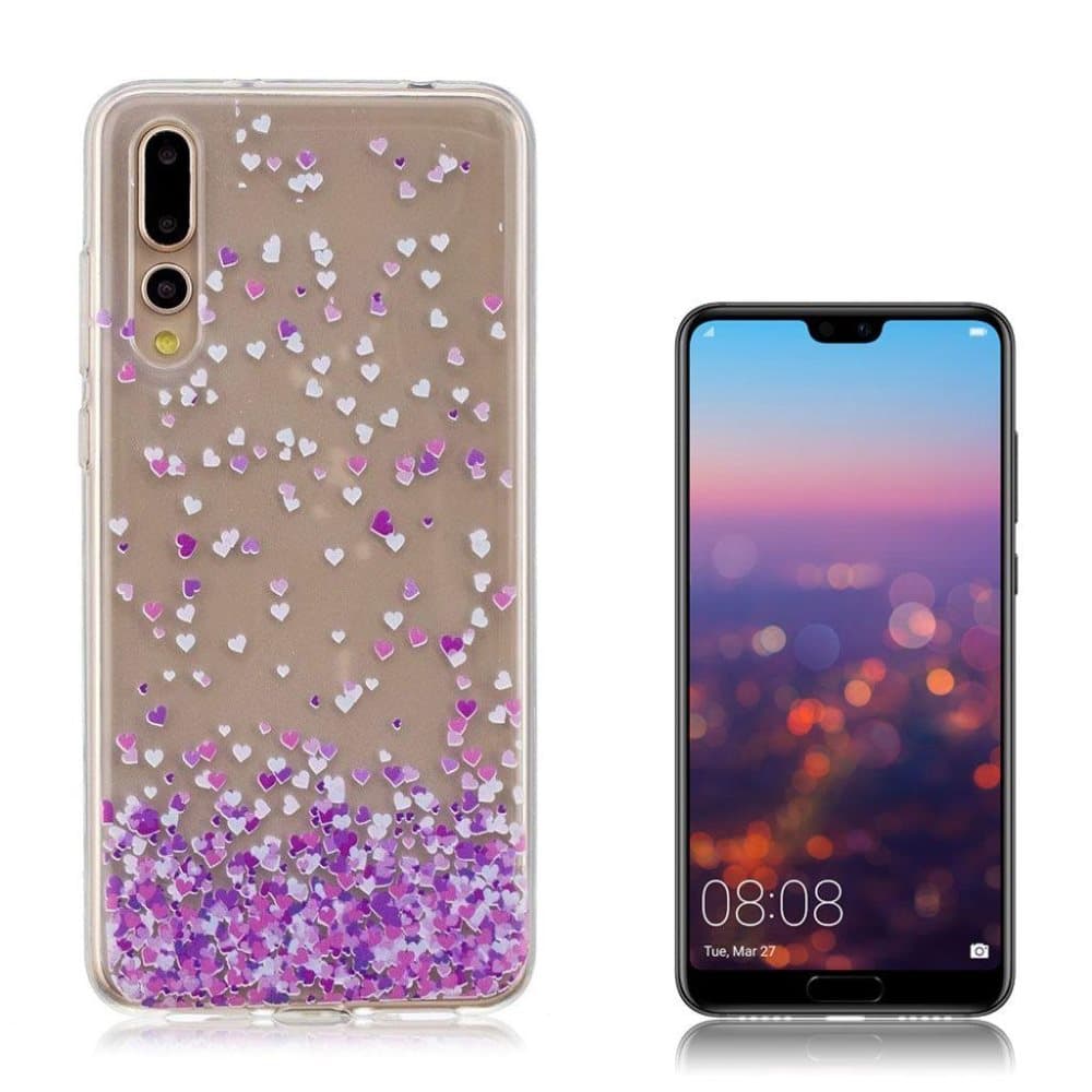 Huawei P20 Pro beskyttelsesetui i plastik- og silikone med p