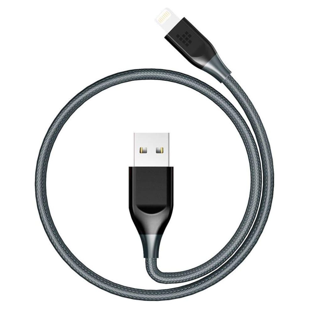 TRONSMART laddningskabel för Apple 8pin kontakt flätad synkn