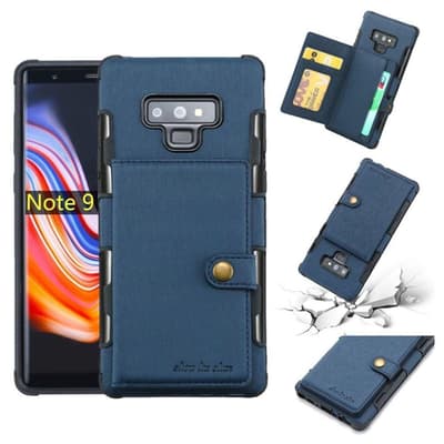 SHOUHUSHEN Samsung Galaxy Note9 brushed leather case - Blue