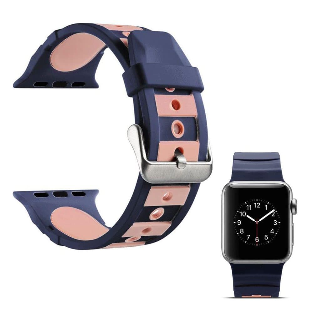 Apple Watch Series 4 40mm dual-color silicone watch strap -