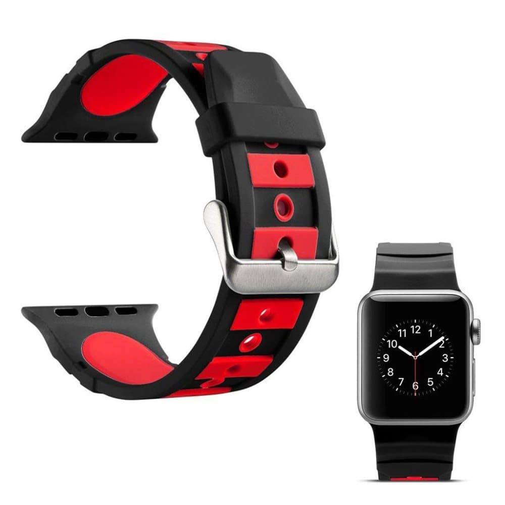 Apple Watch Series 4 40mm dual-color silicone watch strap -