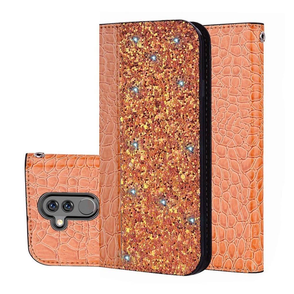 Huawei Mate 20 Lite crocodile texture leather flip case - Or