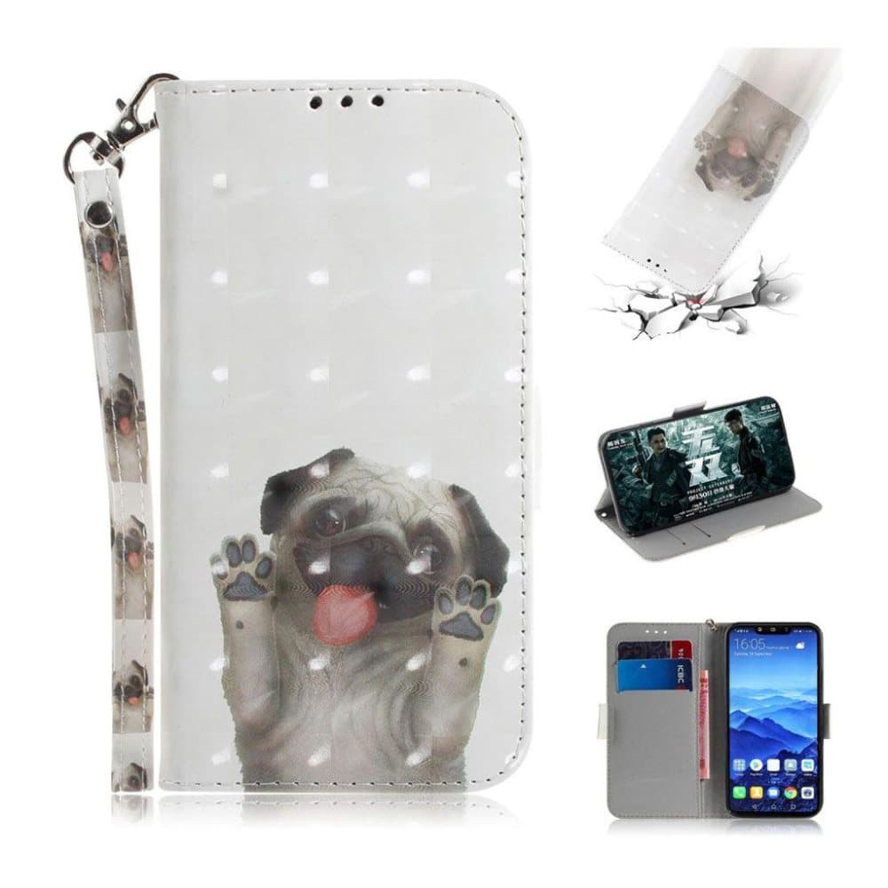 Huawei Mate 20 Lite light spot pattern leather flip case - D