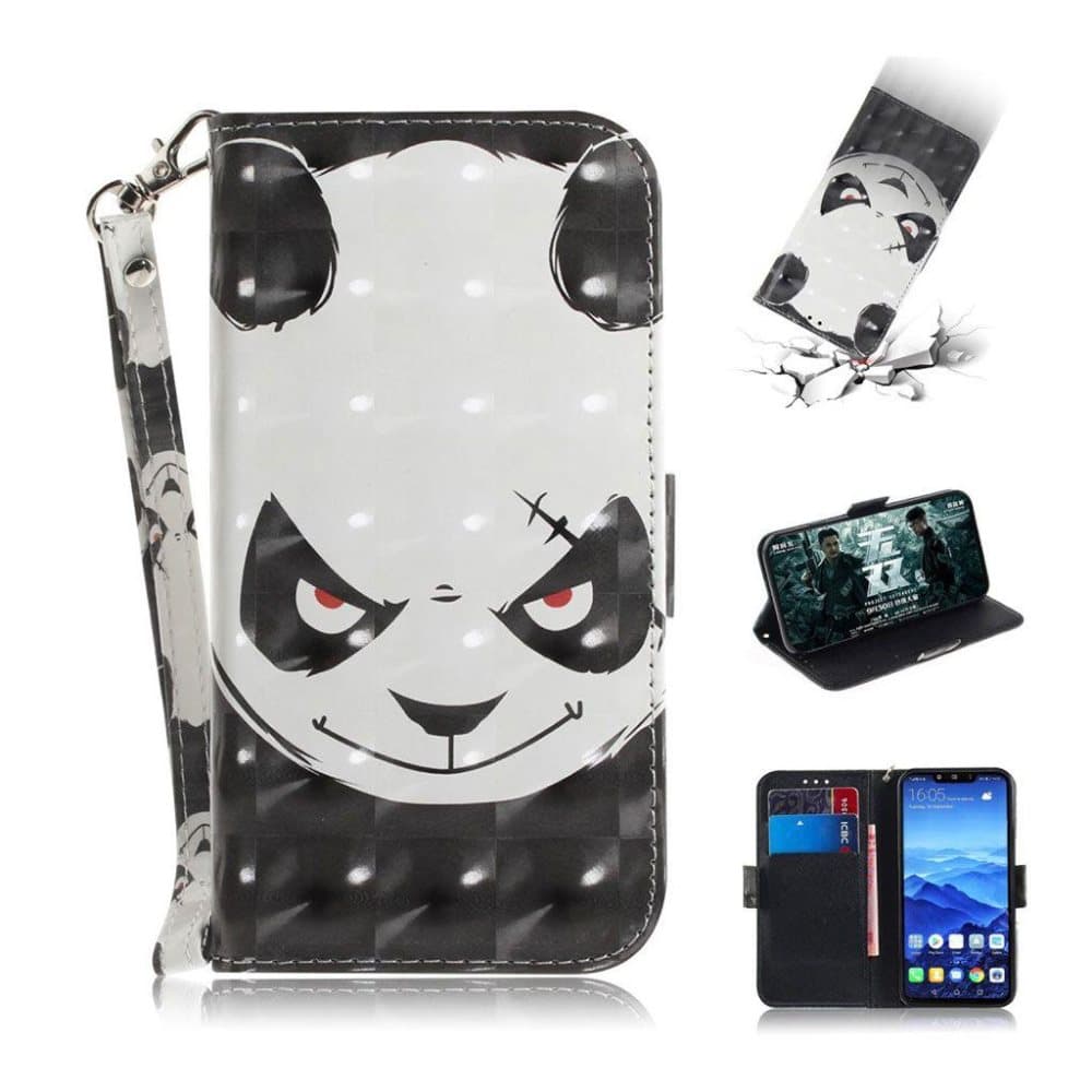 Huawei Mate 20 Lite light spot leather flip case - Angry Pan