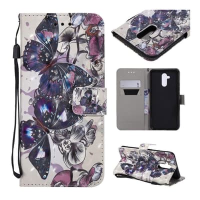 Huawei Mate 20 Lite pattern printing leather flip case - Flo