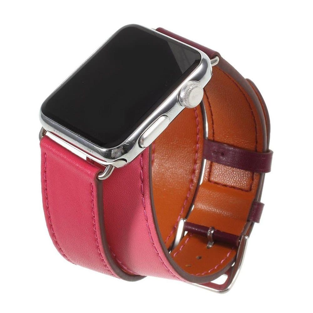 Apple Watch Series 4 44mm genuine leather watch band - Rose