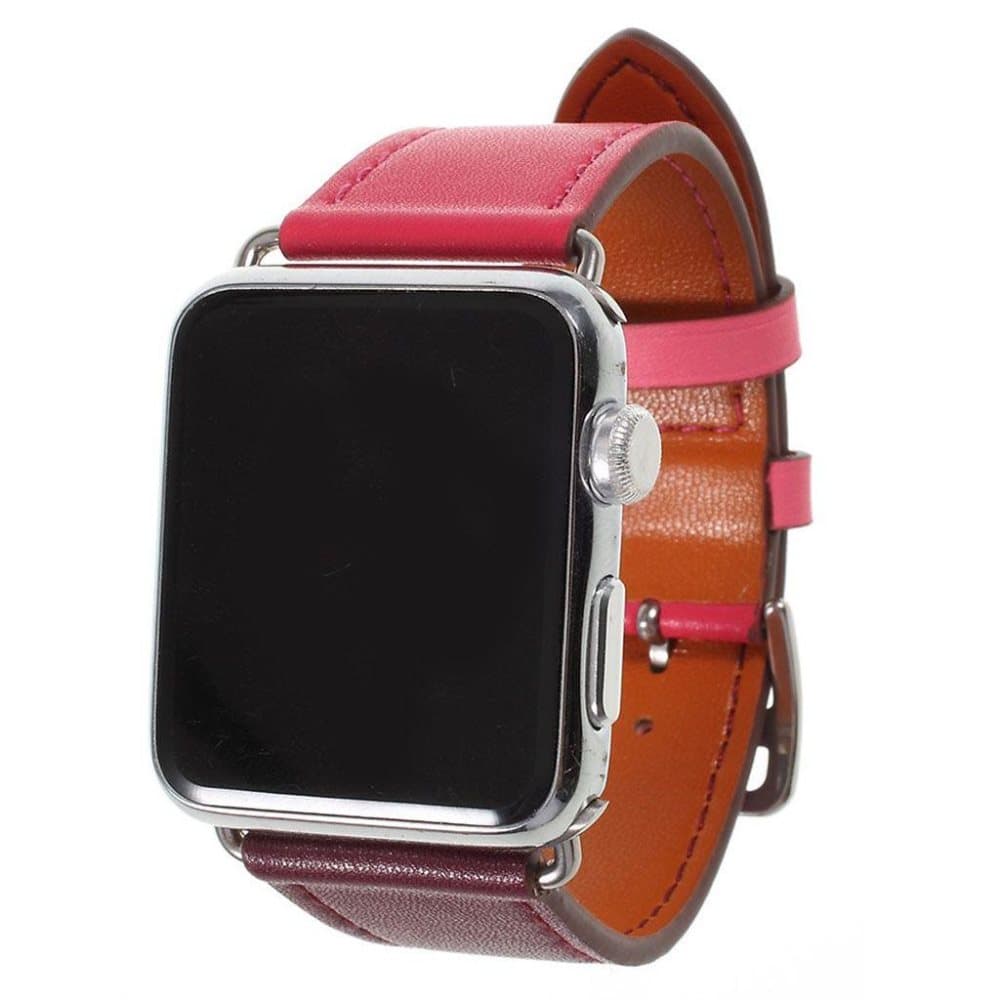 Apple Watch Series 4 44mm genuine leather watch band - Rose