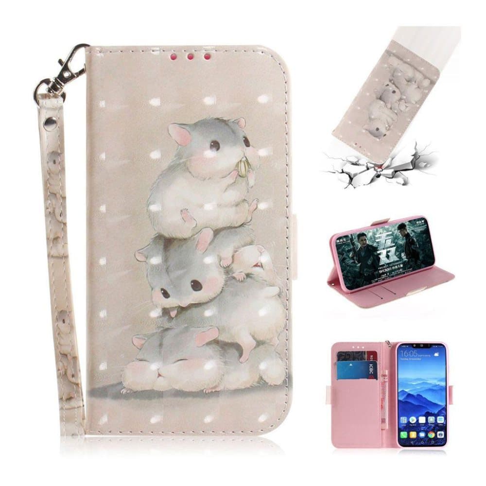 Huawei Mate 20 Lite light spot pattern leather flip case - H