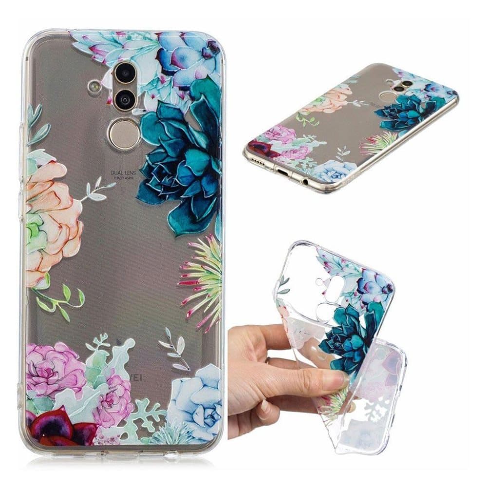 Huawei Mate 20 Lite pattern printing soft case - Flowers