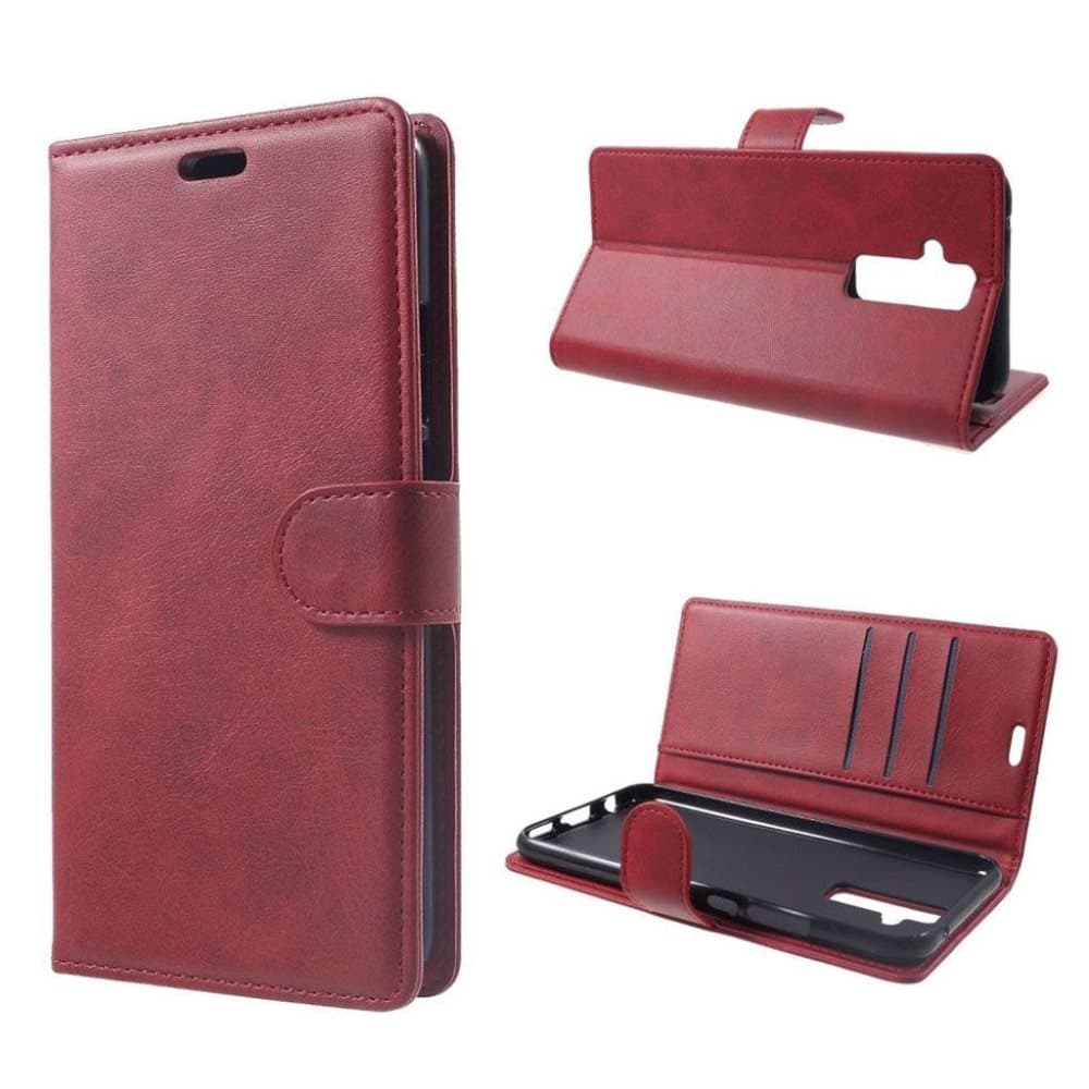 Huawei Mate 20 Lite leather flip case - Red