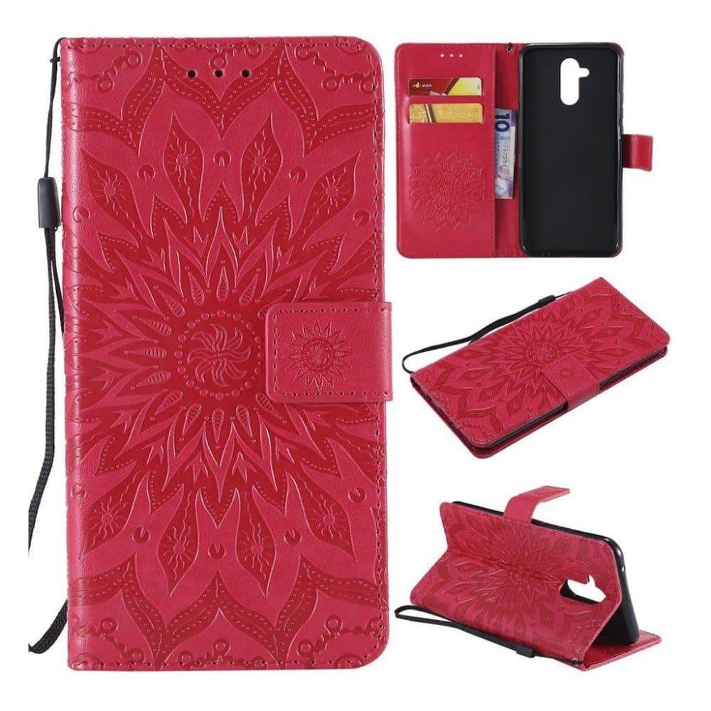 Huawei Mate 20 Lite imprint sunflower leather flip case - Re