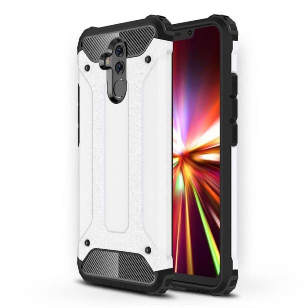 Huawei Mate 20 Lite armor guard hybrid case - White