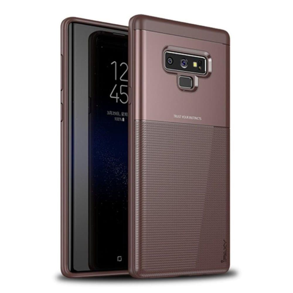 IPAKY Samsung Galaxy Note9 grip pattern combo case - Brown