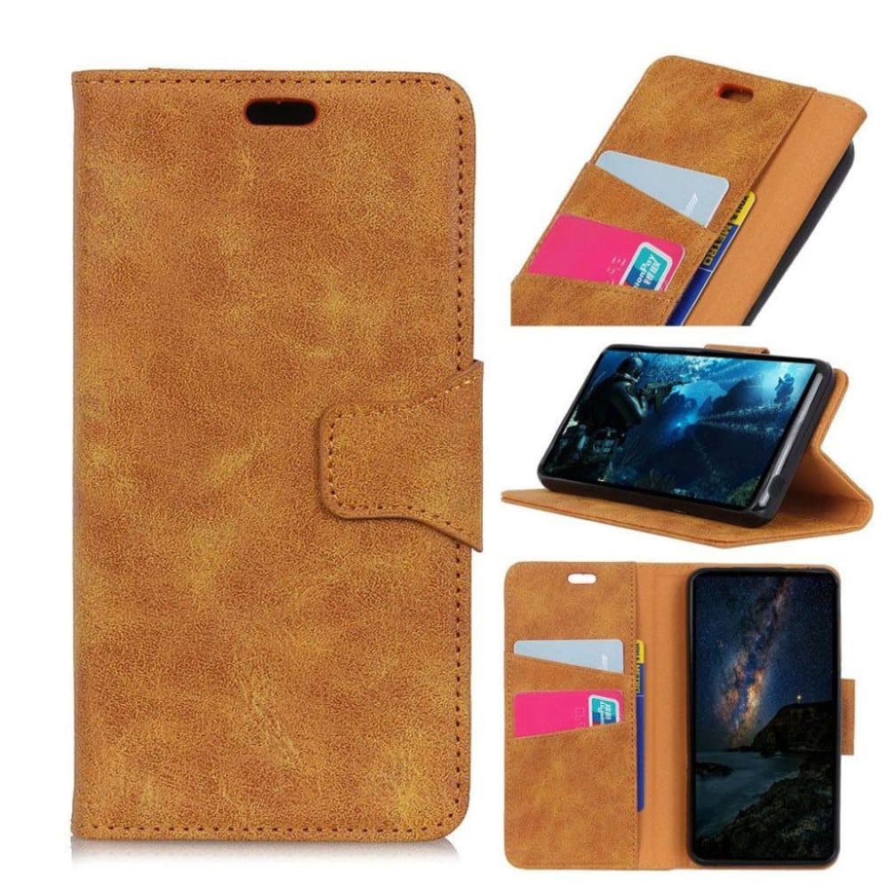 Google Pixel 3 Vintage Tyylinen Seisova Lompakko Suojakotelo