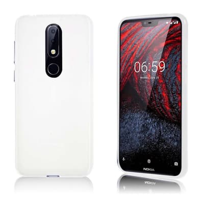 Nokia X6 beskyttelsesetui i silikone med mat overfalde - Hvi