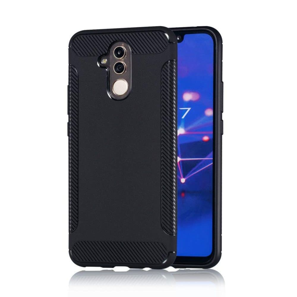 Huawei Mate 20 Lite carbon fiber texture matte case - Black