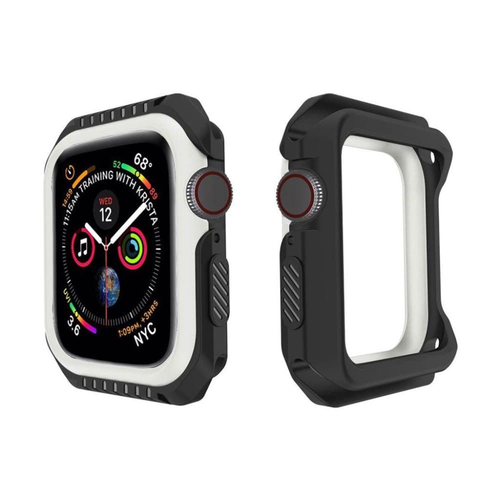 Apple Watch Series 4 44mm flexible silicone case - Black / W
