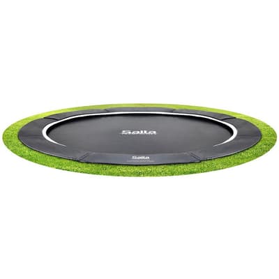 SALTA Studsmatta Royal Baseground Ø305 cm, svart inkl. nät