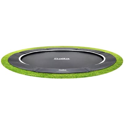 SALTA Studsmatta Royal Baseground Ø396 cm, svart inkl. nät