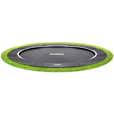 SALTA Studsmatta Royal Baseground Ø427 cm, svart inkl. nät