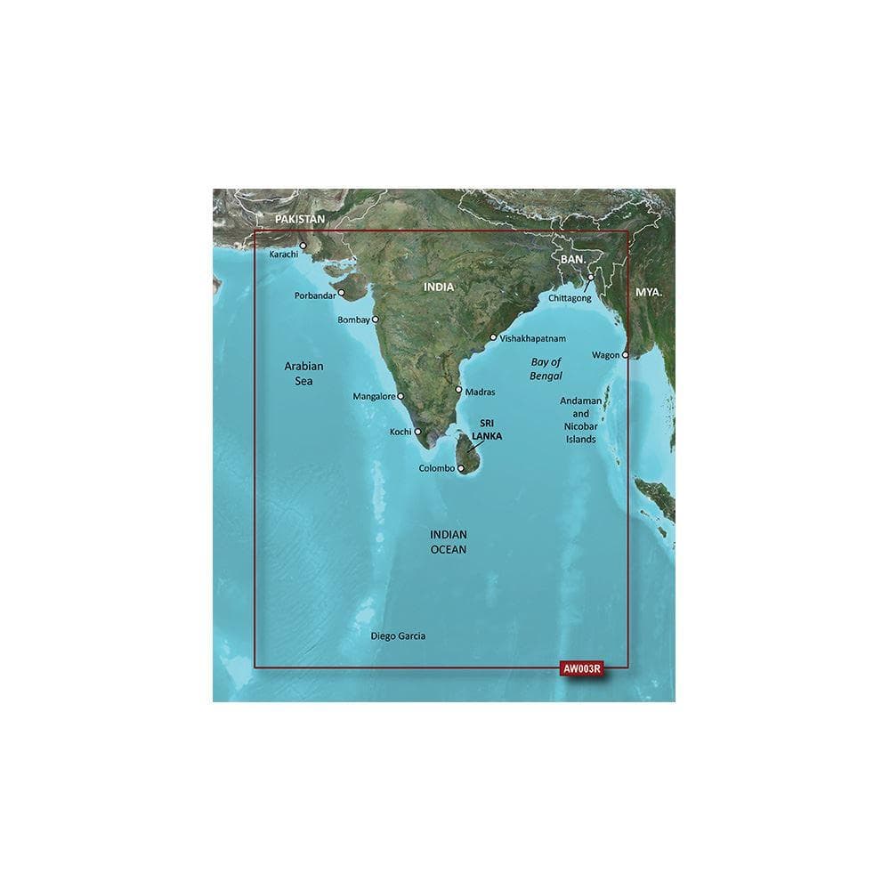 Indian Subcontinent Garmin microSD™/SD™ card: HXAW003R