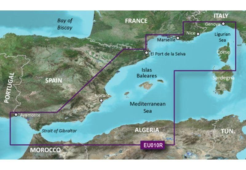 Spain, Mediterranean Coast Garmin microSD™/SD™ card: HXEU010R