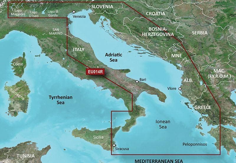 Italy, Adriatic Sea Garmin microSD™/SD™ card: HXEU014R