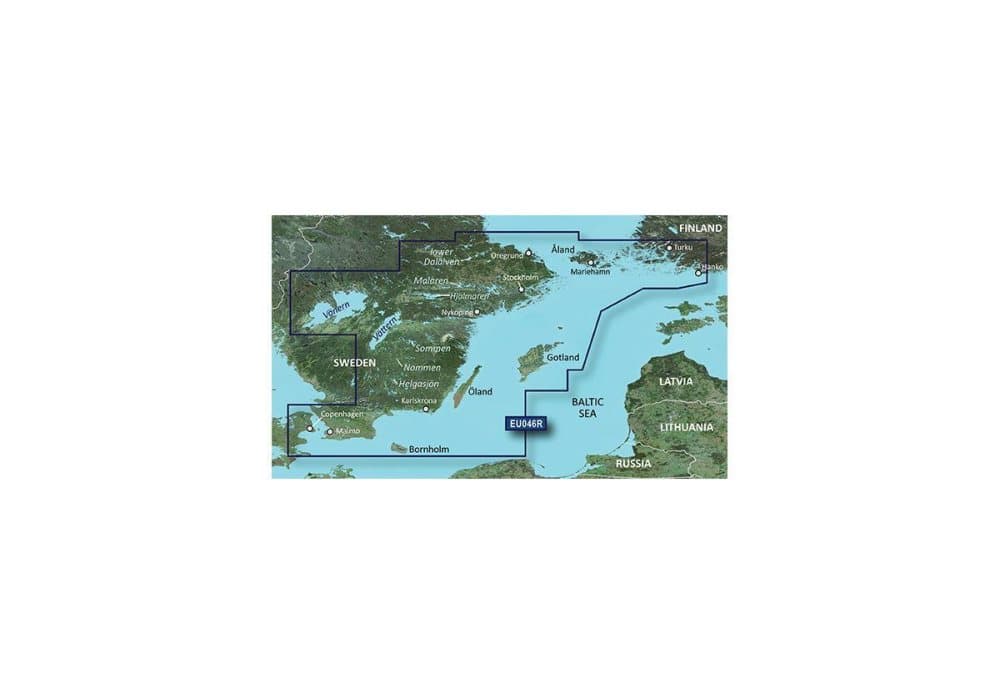 Sverige Sydöst Garmin HXEU046R - BlueChart g3 Sweden mSD/SD