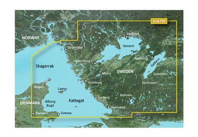 Strömstad till Halmstad Garmin VEU470S - BlueChart g3 mSD/SD