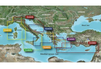 Greece WE Coast & Athens Garmin microSD™/SD™ card: VEU490S