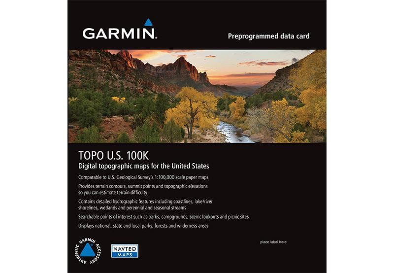 TOPO U.S. 100K Garmin microSD™/SD™ card