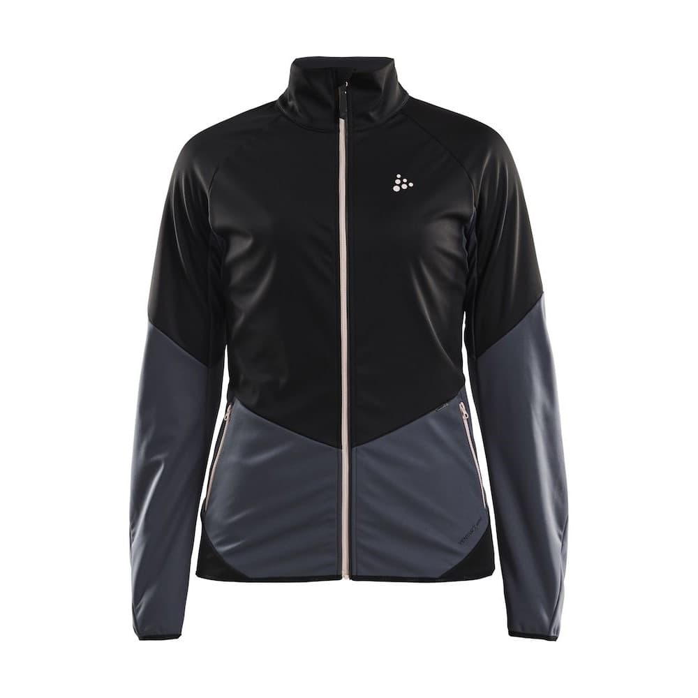 Craft Glide längdjacka W Black/asphalt